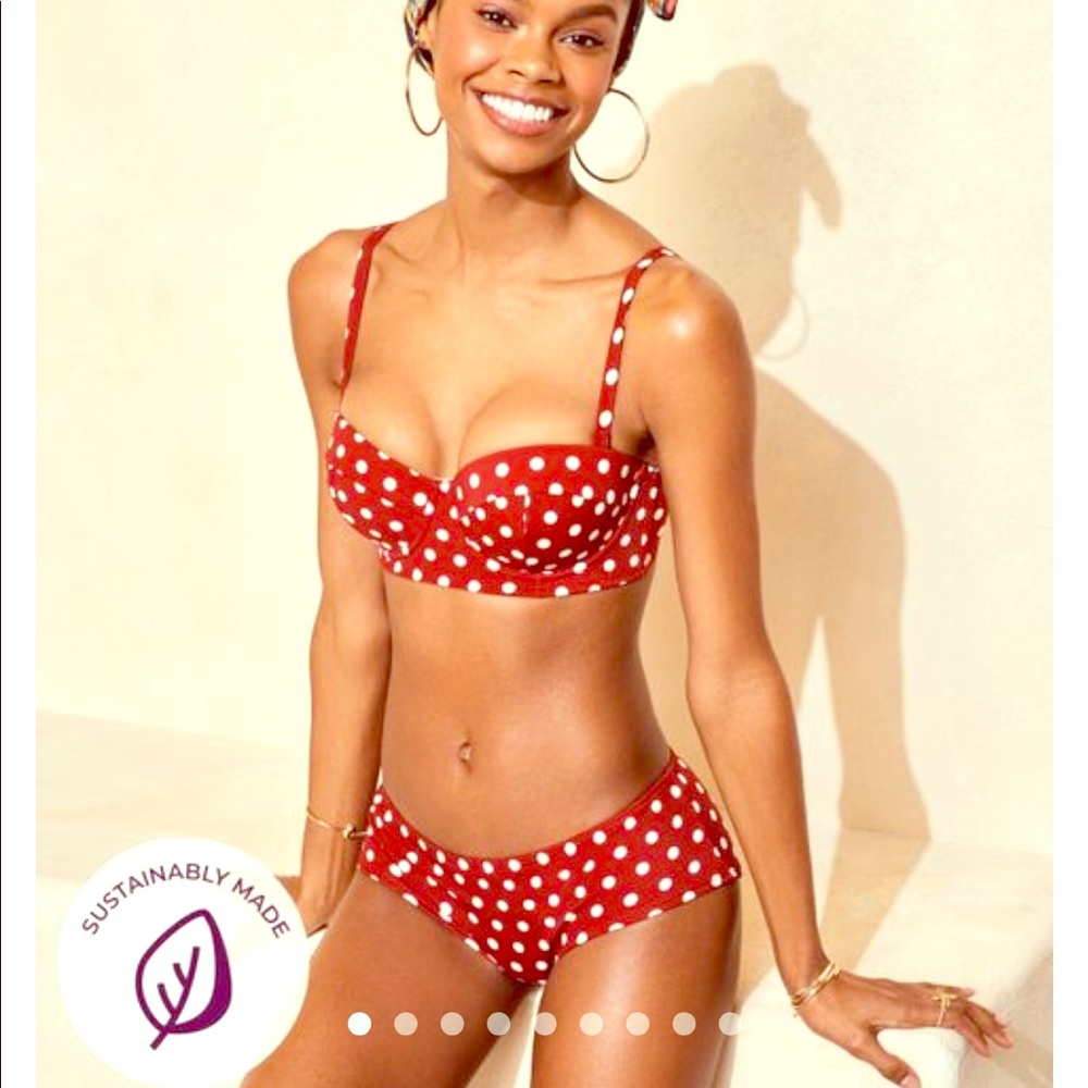 Red polka dot bikini from AdoreMe